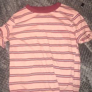stripped tee shirt with pocket on the front